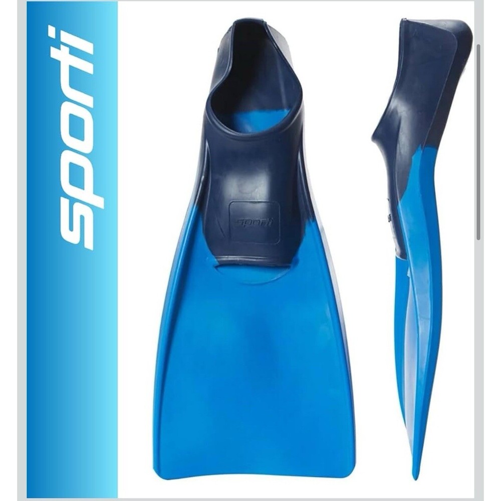 Sporti  Swim Fins Snorkeling Swimming Training Long Floating Fins M 8-9 / W 9-10